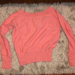 Pink scoop neck sweater